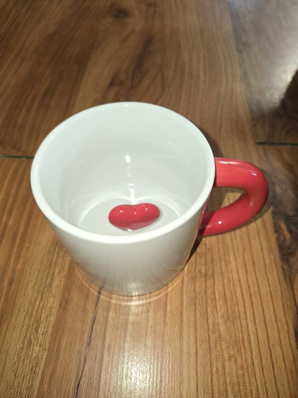 Spritz Stoneware 16oz Valentine Heart with Red Handle Coffee Mug Cup S18